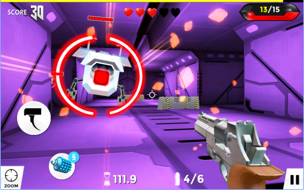 Gameplay screenshot from gun shot champion 2 for Android