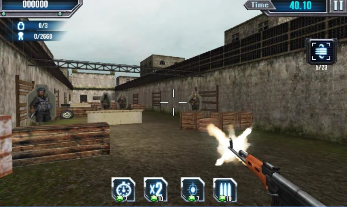 Gameplay screenshot from gun simulator for Android