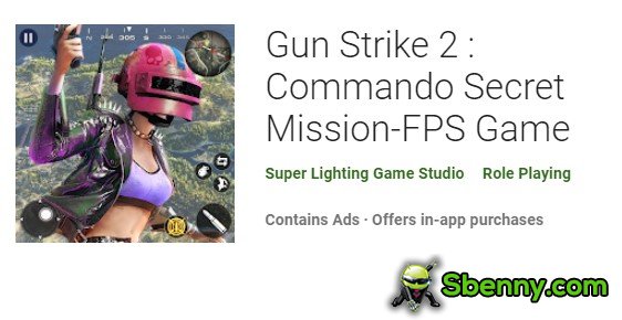 gun strike 2 commando secret mission fps game