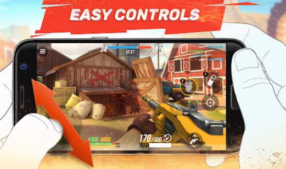 Gameplay screenshot from guns of boom online pvp action for Android