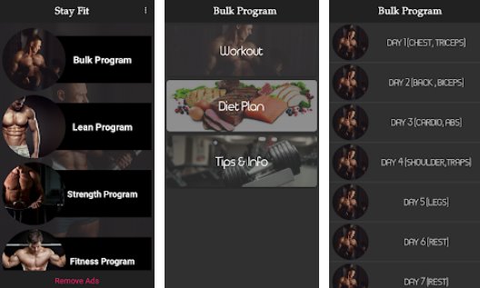Gameplay screenshot from gym trainer and fitness coach stay fit pro for Android