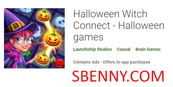 la strega di Halloween collega i giochi di Halloween