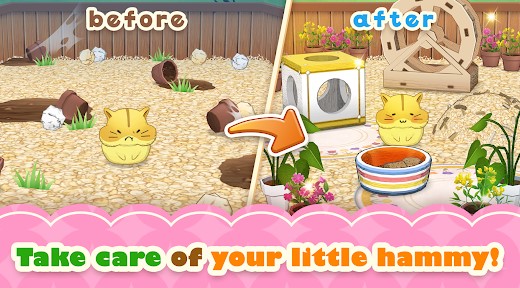 Gameplay screenshot from hamster life match and home for Android