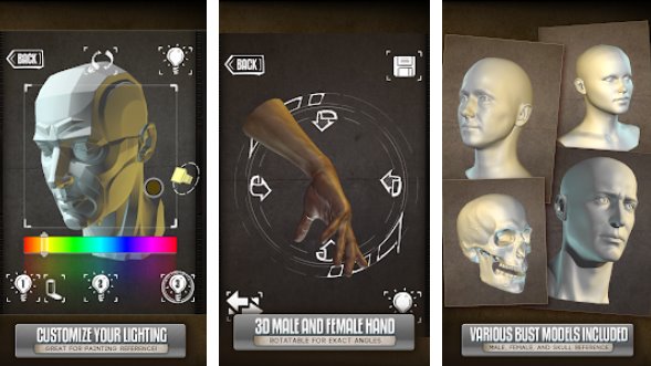 Gameplay screenshot from handy art reference tool for Android