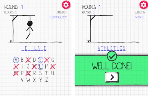 Gameplay screenshot from hangman premium for Android