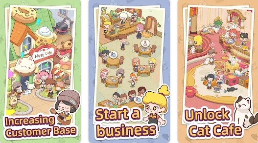 Gameplay screenshot from happy dessert cafe for Android