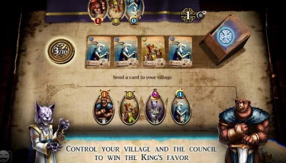 Gameplay screenshot from harald a game of influence for Android