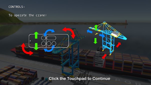 Gameplay screenshot from harbor crane challenge for Android