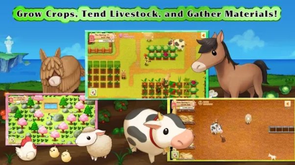 Gameplay screenshot from harvest moon light of hope for Android