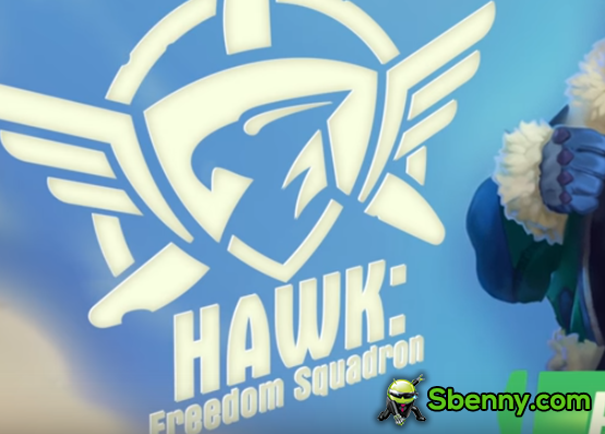Hawk Kraft eines Arcade-Shooter schießen em up