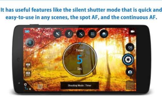 Gameplay screenshot from hd camera pro silent shutter for Android