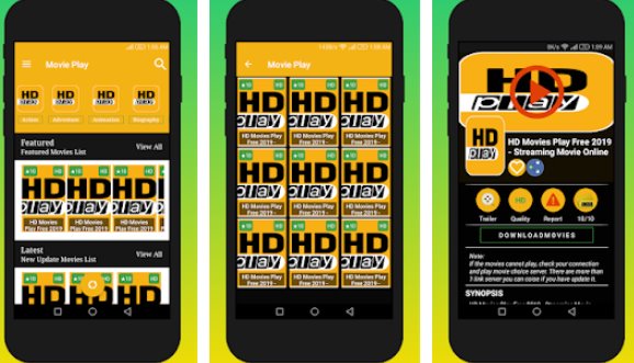 Gameplay screenshot from hd movies play free 2019 streaming movie online for Android