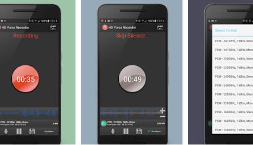 Gameplay screenshot from hd voice recorder for Android