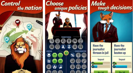 Gameplay screenshot from head of state  for Android