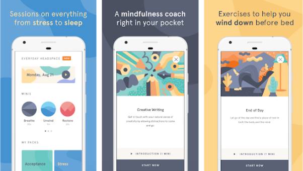Gameplay screenshot from headspace meditation and mindfulness for Android