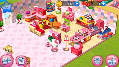 Gameplay screenshot from hello kitty food town for Android