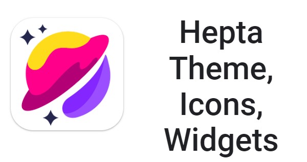 widgets d'icônes de thème hepta