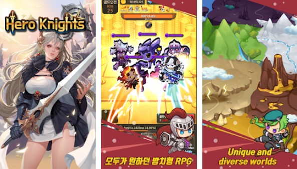 Gameplay screenshot from hero knights iidle rpg for Android