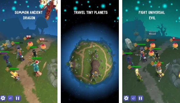 Gameplay screenshot from hero masters idle rpg battler for Android