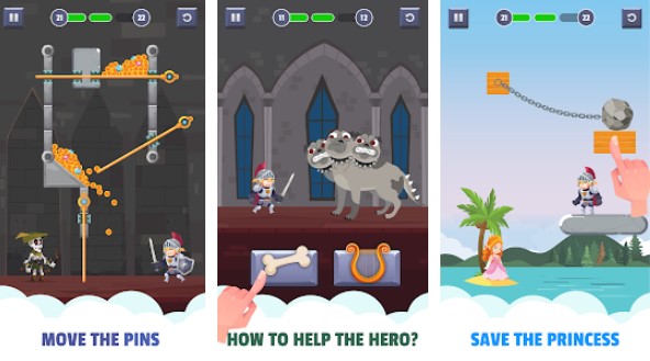 Gameplay screenshot from hero puzzle for Android