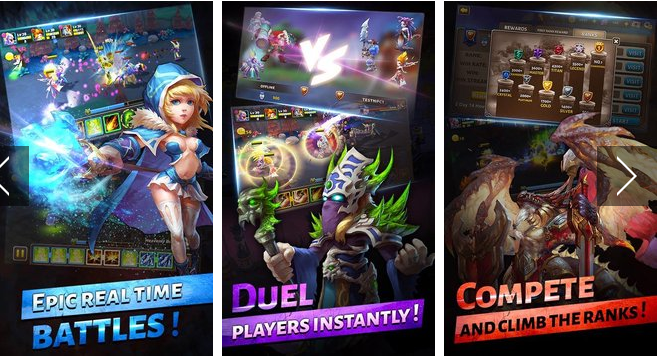 Gameplay screenshot from heroes and titans 2 for Android