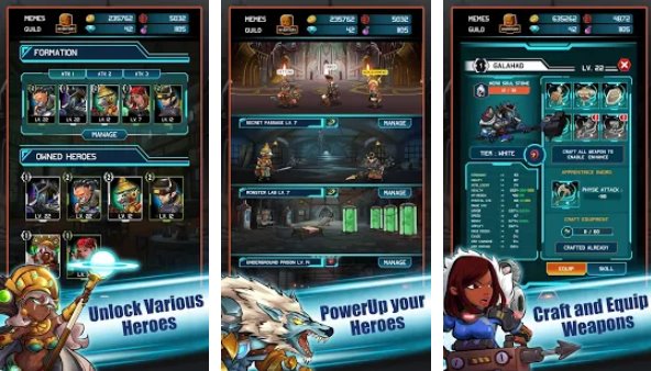 Gameplay screenshot from heroes castle tactical strategy rpg for Android