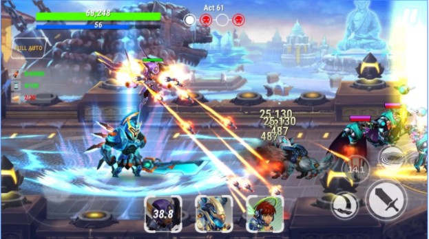 Gameplay screenshot from heroes infinity for Android