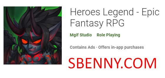 heroes legend epic fantasy rpg