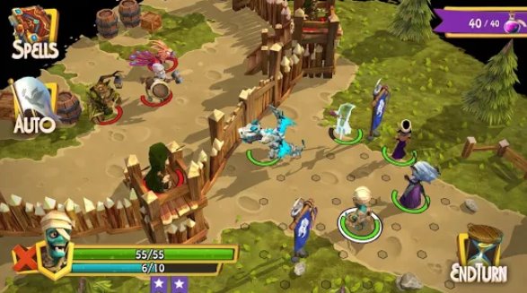 Gameplay screenshot from heroes of flatlandia for Android