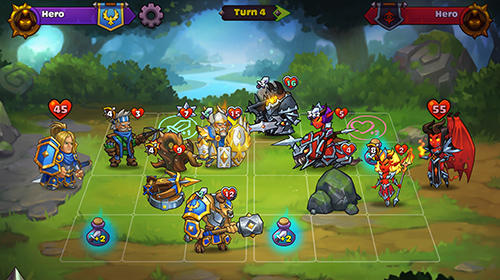 Gameplay screenshot from heroes of magic card battle rpg for Android