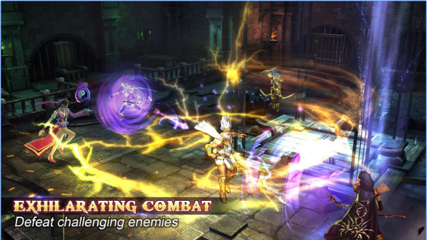 Gameplay screenshot from heroes of the dungeon for Android