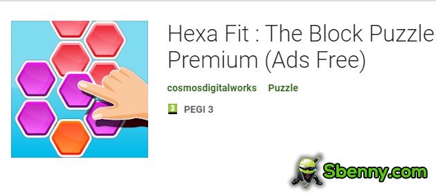 hexa misura il premio del puzzle del blocco