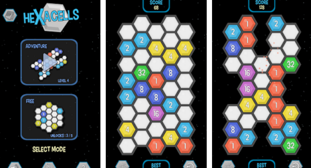 Gameplay screenshot from hexacells for Android