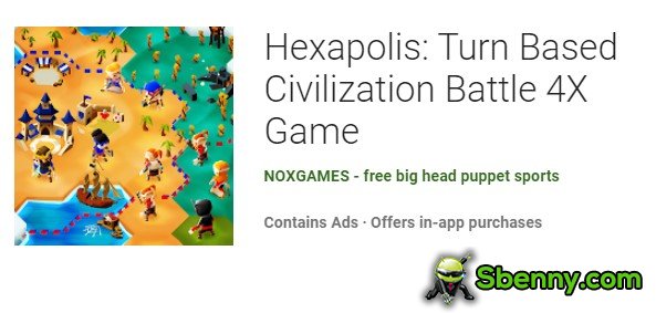 Hexapolis rundenbasierter Zivilisationskampf 4x Spiel