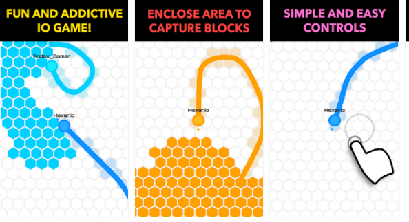 Gameplay screenshot from hexar io for Android