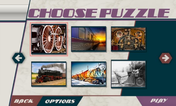 Gameplay screenshot from hexsaw trains for Android