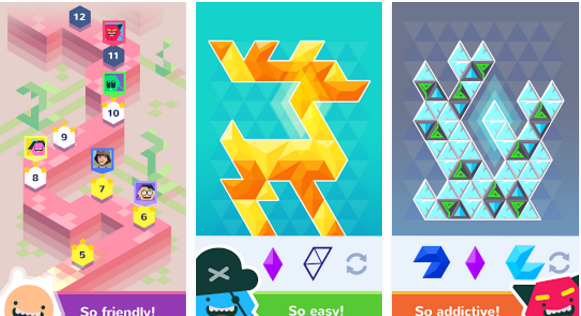 Gameplay screenshot from hexy puzzle adventure for Android