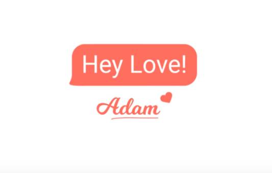 Hey amour adam texting jeu