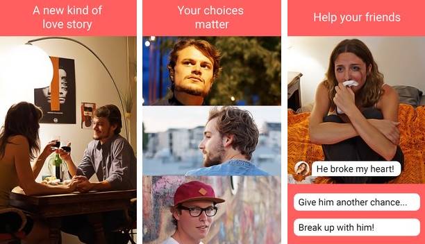 Gameplay screenshot from hey love adam texting game for Android