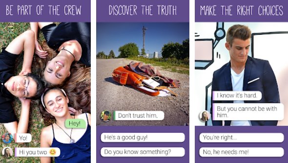 Gameplay screenshot from hey love nora texting story for Android