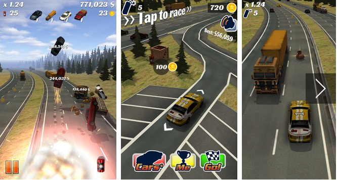 Gameplay screenshot from highway crash derby for Android