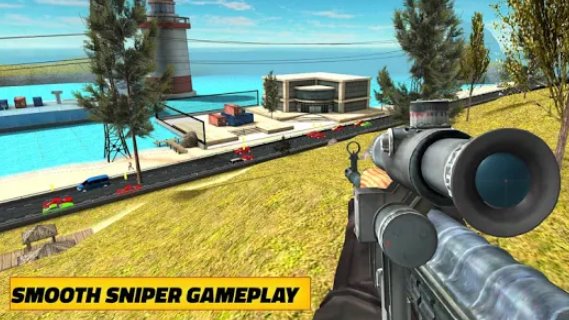 Gameplay screenshot from highway sniper shooter for Android