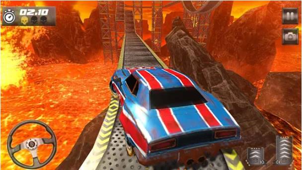 Gameplay screenshot from hill dash racing drive and climb offroad truck car for Android