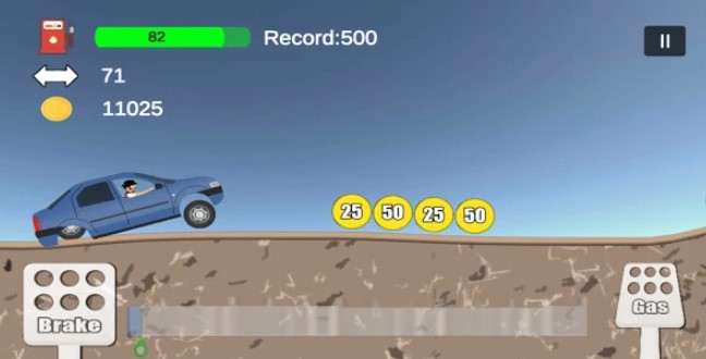 Gameplay screenshot from hill racing hd for Android