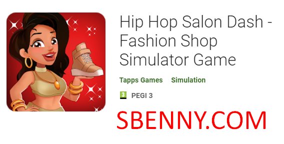 gioco del simulatore del negozio di moda del precipitare del salone di hip-hop