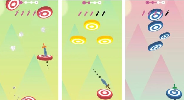 Gameplay screenshot from hitty knife for Android