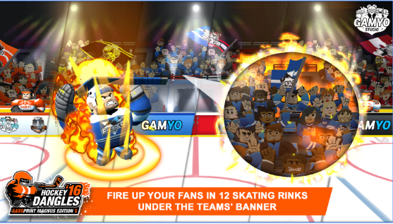 Gameplay screenshot from hockey dangles 16 magnus for Android