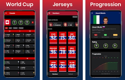 Gameplay screenshot from hockey legacy manager 21 be a general manager for Android