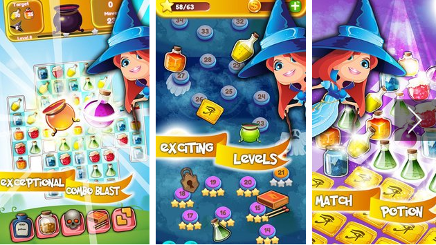 Gameplay screenshot from hocus match3 puzzle for Android