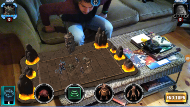 Gameplay screenshot from hologrid monster battle tango for Android